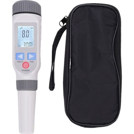 Digitales pH-Testgerät, Messbereich 0-14, Genauigkeit 0,1, schwarz-weißes hintergrundbeleuchtetes LCD-Display, tragbarer Stift zur Wasserqualitätsbestimmung. (1/5)
