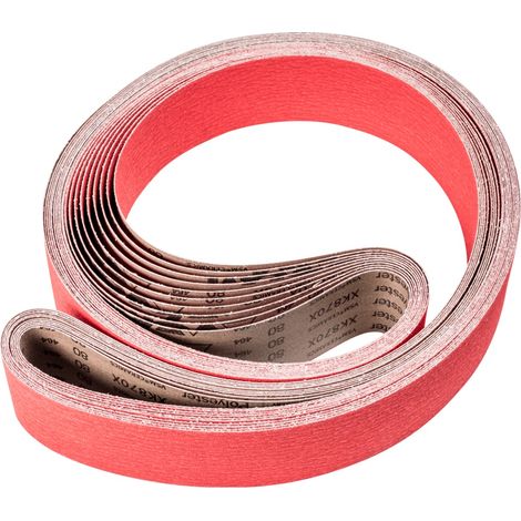 PFERD TOOLS Keramikkorn Schleifband BA 75x2500mm CO-COOL80 für Edelstahl-Schliff mit Bandschleifer 10 Stk (1/5)