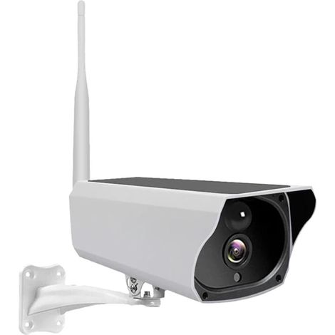 Caméra de sécurité à domicile Caméra solaire extérieure étanche PIR alarme de mouvement moniteur de Vision nocturne batterie faible puissance sans fil CCTV Protection de sécurité(2MP Cam 32GB Card) (1/5)