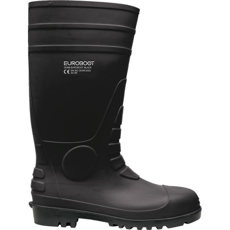 Feldtmann Euroboot Sicherheits-Gummistiefel 35368 S5 SR Gr. 47 schwarz