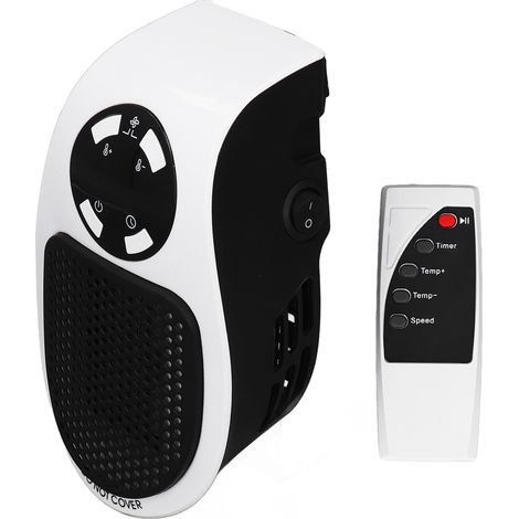 Tragbarer elektrischer Heizlüfter 500 W für den Innenbereich, weiß, EU-Stecker, 220 V (1/5)