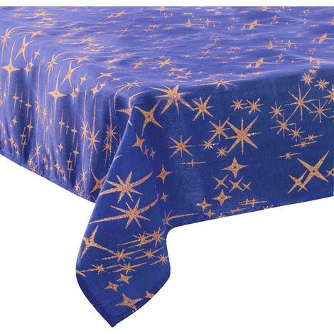 Nappe de Noël imprimée étoiles CANEVAS