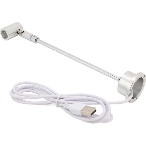 Projecteur LED USB à lumière chaude réglable pour vitrines de bijoux et présentoirs de vente au détail