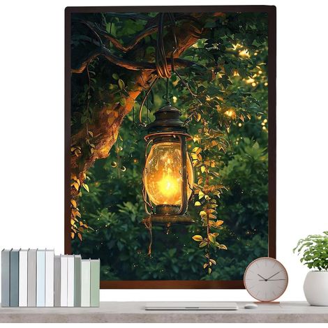 Tableau LED Éclairage Réaliste 3 Couleurs Pour Mur Lampe Art (1/5)