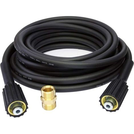 Tuyau d'extension de laveuse,- 10m Karcher Tuyau de rallonge série K haute pression pour laveuse connecteur M22 femelle à mâle (1/5)
