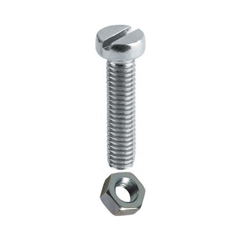 Blister 14 Schraube mit Mutter 3x20mm Din 84