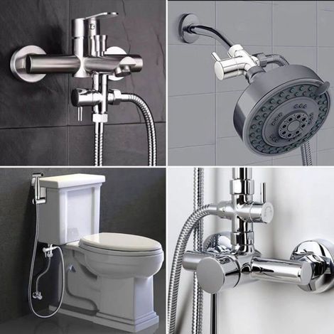 Bidetkopf – Edelstahl – Kein Bohren erforderlich – Selbstreinigender Sprühkopf – Für die Intimhygiene – 0,67 kg (1/5)