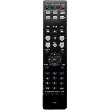 Télécommande de remplacement neuve compatible avec les systèmes Hi-Fi et récepteurs CD Denon RC-1214, RCDM41, RCD-M41, RCD-M41DAB, DM41 et D-M41. (1/5)