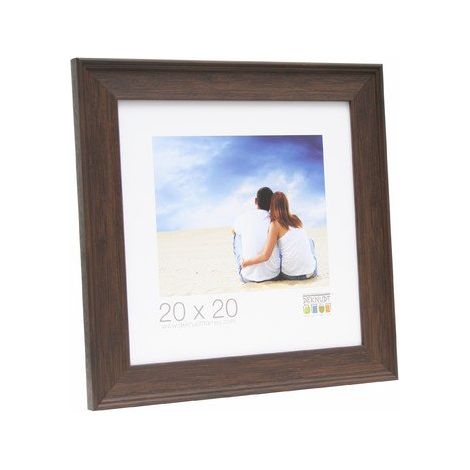 Cadre Photo avec Filet Résine Bois Brun 40 x 60 cm