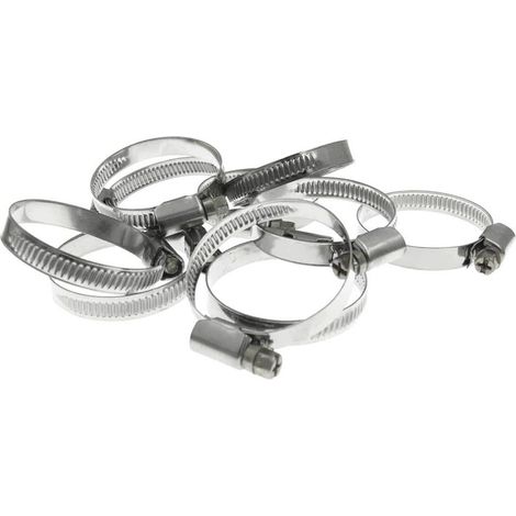 10 x 40-60 mm Schlauchschellen, Edelstahl-Rohrschellen