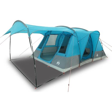 vidaXL Tienda de campaña túnel para 5 personas impermeable azul (1/2)
