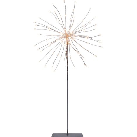 LED Deko-Stehleuchte Firework, 120 LEDs, silber, warmweiß, 50cm (1/5)