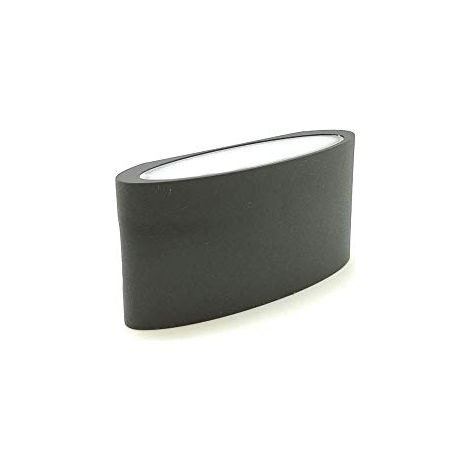 Applique Led da Esterno 2x3.4w IP54 Doppia Luce 3000k Nero (1/4)