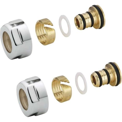 Sapho Accesorios - Juego de atornillamiento para Alupex 16 mm, cromo CP6020