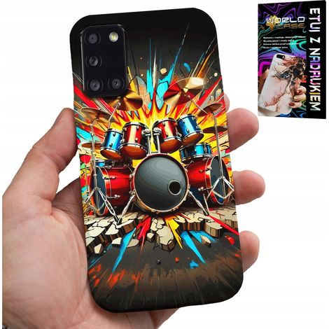 Coque pour Samsung Galaxy A31 - Batterie rock & roll + feuille d'aluminium (1/5)