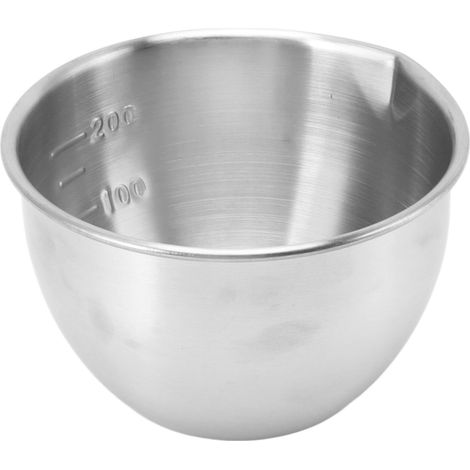 Rührschüssel, kühlschrank- und spülmaschinenfest, dicke Servierschüssel aus Edelstahl 304 mit Messmarkierungen, für Salate, Obst und Gebäck, Typ A (1/5)