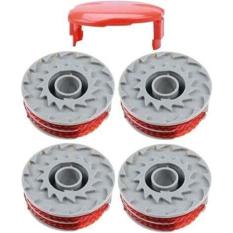 Replacement spool for FLY021 lawnmowers, compatible with Contour 500 XT, Power Trim 500 XT, Mini Trim Contour XT, Mini Trim Auto ST/XT/Plus XT, lawnmower accessories, lawnmower spools (4 pieces) (1/5)