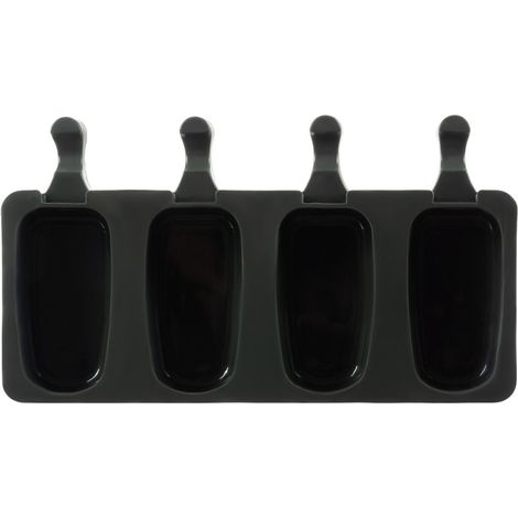 Northix Ruhhy Forma Silicone Moule à Glaces Noir 4x80ml