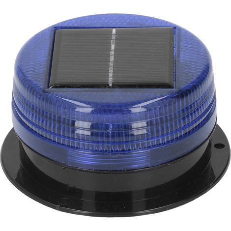 Phare Stroboscopique LED 6 Perles Haute Luminosité - Lampe Clignotante Bleue Étanche pour Chantier et Sécurité Routière (1/5)