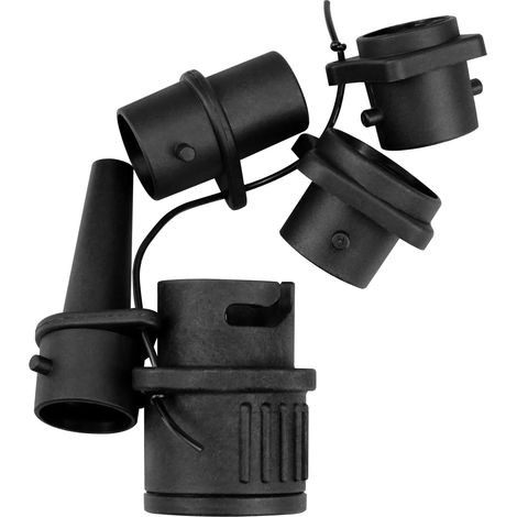Adaptateur Valve Air - Lot De 4 - Plastique Noir - Pour Bateau Gonflable Et Sup