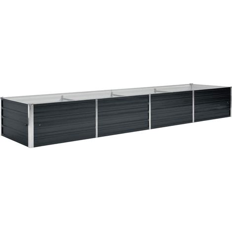 Maison Exclusive - Vyvýšený záhon antracitový 320 x 80 x 45 cm pozinkovaná ocel (1/5)