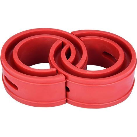Amortisseur Tampon de Ressort 2Pc Universel de Voiture Coussin de Butoir Rouge de Voiture Amortisseur Ressort de Type de Pare-chocs(D) (1/5)