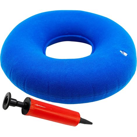 Coussin d’Assise Gonflable en Anneau,Oreiller D'hémorroïde Médical Confortables,Ergonomique Coussin de Siège Gonflable Rond avec Gonfleur Oreiller en Beignet pour Voiture Voyage Bureau (1/5)
