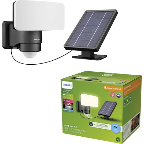 Philips LED Tylus 929004632401 Applique solaire extérieure avec détecteur de mouvement LED 6 W noir Y637983 (1/5)
