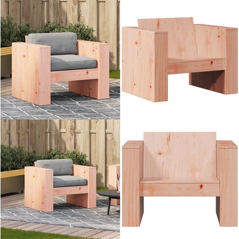 Canapé de jardin 79x60x62 cm bois massif douglas - Canapé De Jardin - Mobilier De Jardin - Salon De Jardin - Meubles En Bois - Canapé Extérieur - Home & Living (1/5)