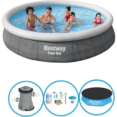 Bestway Bestway Fast Set Ronde - 366x76 cm - 4-pièces  S22665 (1/5)
