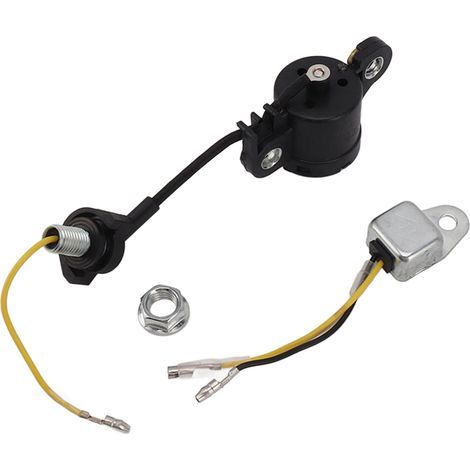 Capteur de niveau d'huile pour tronçonneuse et tondeuse GX120/GX160/GX200/GX240/GX270 - Signal d'alerte bas niveau - ABS et métal - Kit 1 capteur + 2 accessoires (1/5)