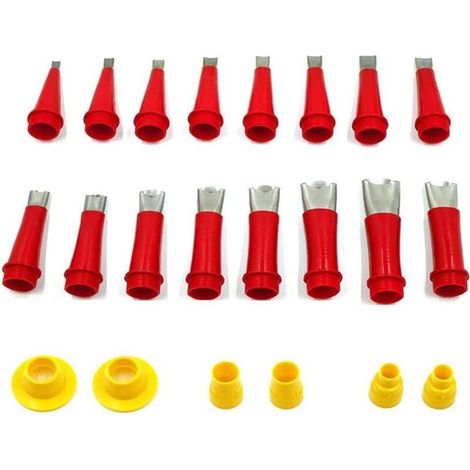 22 PièCes SéRies Acier Inoxydable Calfeutrage Buse Applicateur Calfeutrage Finition Colle Silicone Mastic Outil de Finition Cuisine Salle de Bain (1/5)