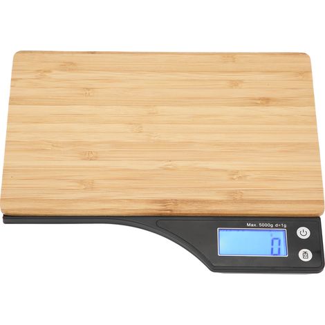 Balance numérique professionnelle en bambou, pèse-personne électronique de précision 1g-5kg, outil de pesage domestique TY-005 (1/5)