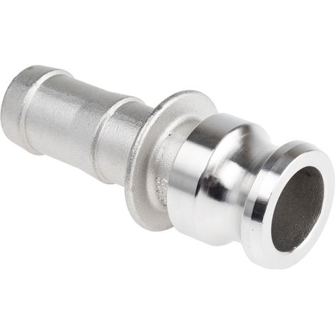 Adaptateur cannelé Part A RS PRO Mâle Droit 1pouce, en Acier inoxydable ( Prix pour 1 )