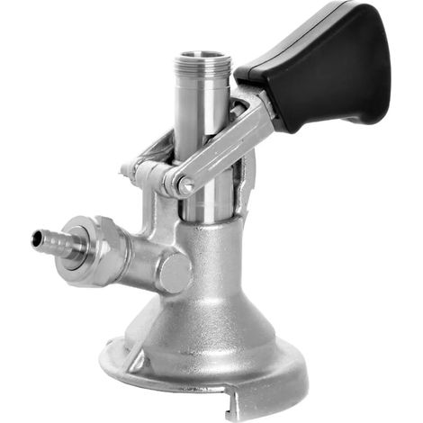 Attacco fusto birra, Accoppiatore per fusti, Attacco keg con scarico superiore (rubinetto seminterrato), attacco piatto  2x5/8"