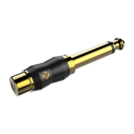 Adattatore di riduzione di alta qualità, presa RCA - jack da 6,3 mm Roxtone RA2JPF (1/4)