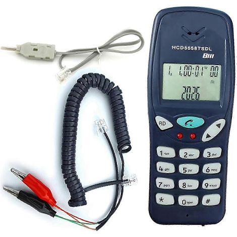 Testeur de ligne téléphonique, outil de test de télécommunications, appareil de vérification des défauts de ligne téléphonique, kit de câbles réseau professionnel multicolore (1/5)