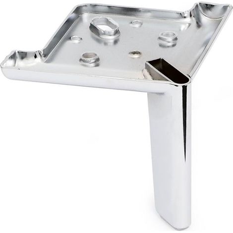 Q&Q pata metálica modelo line acabado cromo altura (h) 120 , La pata metálica modelo Line es ideal para sofás y muebles, fabricada en metal duradero con un a