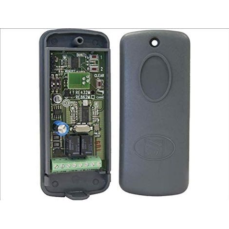 Came – Récepteur radio extérieur à double canal 433.92MHz – Compatible avec 50 émetteurs – Indice de protection IP54 – RE432M