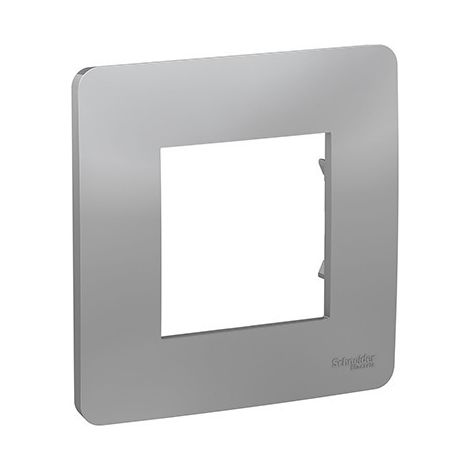 Plaque Schneider Unica Studio 1 Poste Finition: Aluminium