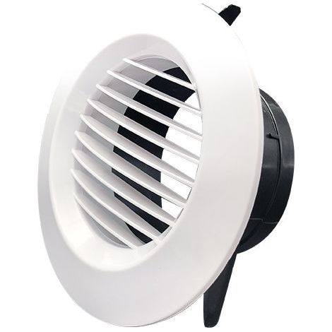 Griglia di ventilazione regolabile Griglia di ventilazione rotonda in plastica Copertura di aerazione Coperchio della ventola Supporto per disco Griglia di ventilazione Coperchio Aria di scarico (75 m (1/2)