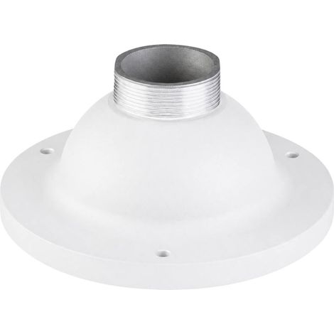 Base sovil per palo illuminazione da esterno colore bianco - confezione 1 (1/5)