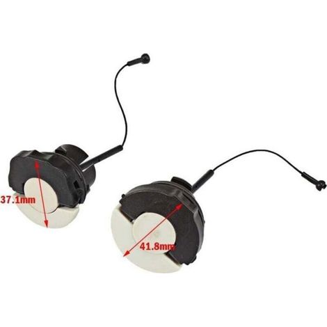 Bouchon Réservoir Tronçonneuse - Compatible MS230 MS240 MS250 MS260 MS340 MS360 MS380 MS381 - Pour Huile Et Carburant - Lot De 2 (1/4)