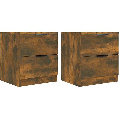 Maison Exclusive - Mesitas de noche 2 uds madera contrachapada co (1/5)