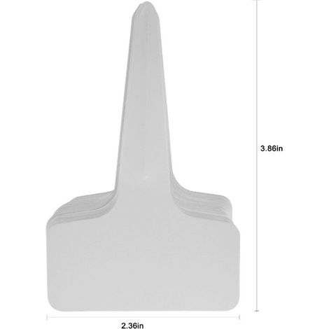 100 étiquettes de jardin en PVC blanc pour plantes, marqueurs de jardinage, plaques d'identification réutilisables pour potager et semis (1/5)