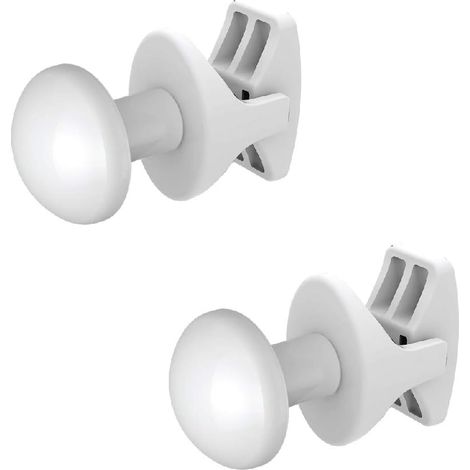 Coppia Handy Grip Scaldasalviette - Portasciugamani, si fissano Direttamente sul Radiatore Scaldasalviette - Bianchi