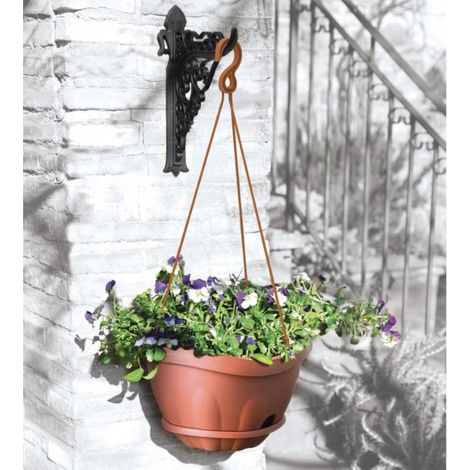 Set pots de fleurs - GONDOLA - D 28 cm - Terracota - Livraison gratuite