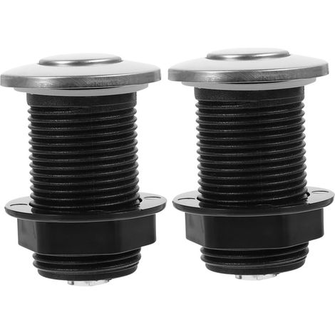 Bouton Pièces Déchets inox Broyeur Acier en Air à Noir 2 (1/5)