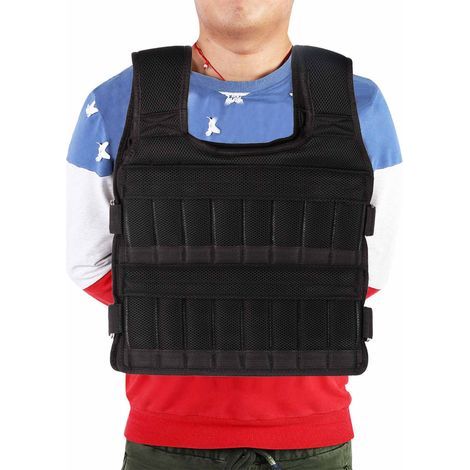 Veste lestée 15KG respirante en mesh pour entraînement et fitness