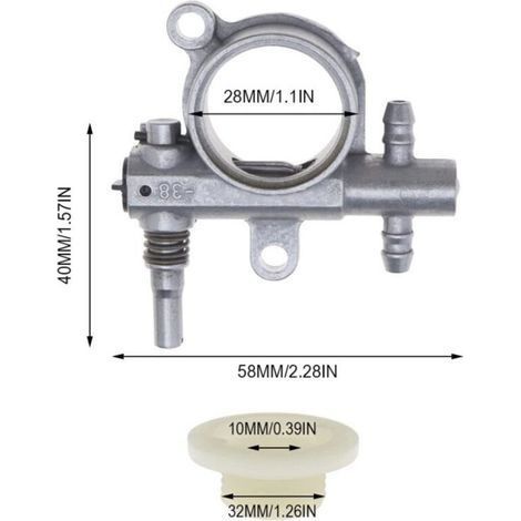 1 Satz Ölpumpen für 25-cm³- und 38-cm³-Kettensägen, Kettensägen-Ersatzteile (1/3)
